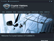 Tablet Screenshot of crystalvaleters.co.uk